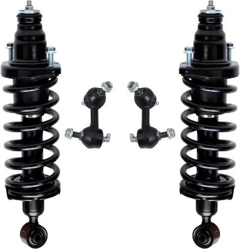 Miniatura 84 de Detroit Axle - Kit de puntales delanteros 2WD para Ford F-150 2005-2008 Lincoln Mark LT 2005-2008, 2 puntales con muelle helicoidal, 2 enlaces