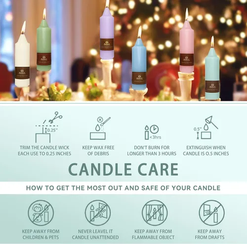 Miniatura 6 de Candelabros cortos de 5 pulgadas con velas cónicas verde oscuro, 4 piezas para cena, hogar, boda, fiesta, decoración