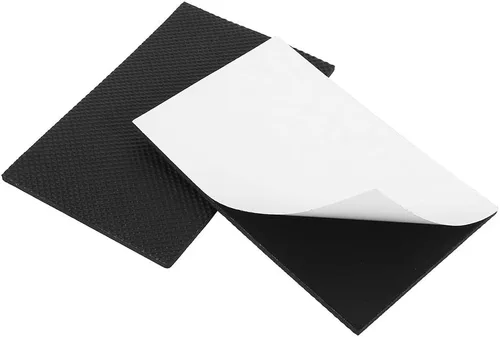 Miniatura 5 de 2 protectores de suelo antideslizantes negros autoadhesivos para muebles, sofá, mesa, silla, almohadillas de goma para estantes, escritorios
