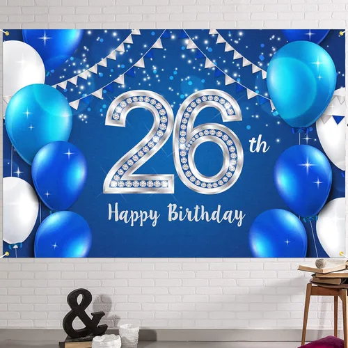 Miniatura 17 de HAMIGAR Fondo de pancarta de feliz cumpleaños número 10 de 6 x 4 pies, decoraciones de cumpleaños de 10 años, suministros de fiesta para niñas