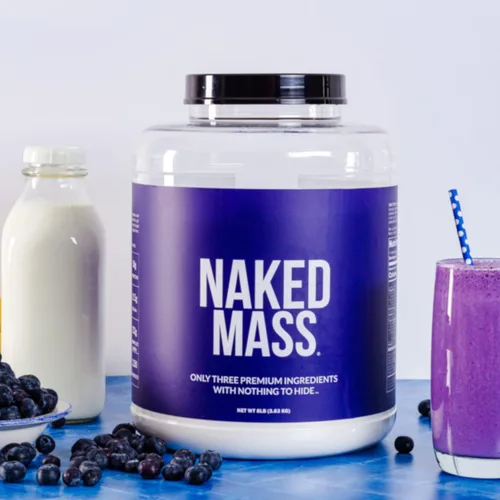 Miniatura 6 de Polvo de proteína natural para ganar masa muscular Naked Mass, 8 libras a granel, sin OMG, sin gluten, sin soya Sin Ingredientes Artificiales, 1250