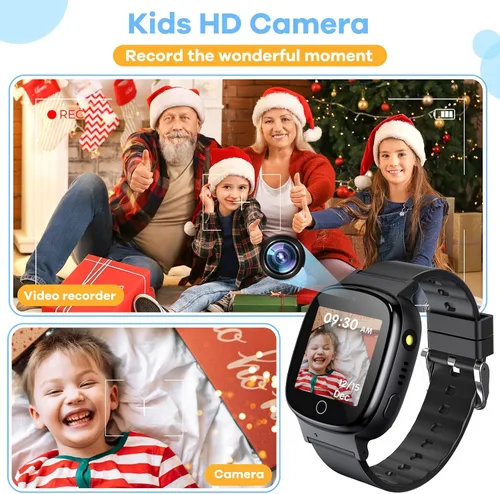 Miniatura 4 de Reloj inteligente para niños con 26 videojuegos, cámara selfie, reproductor de video, podómetro, cronómetro, reloj despertador, linterna, calendario