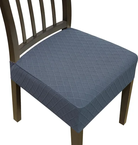 Miniatura 21 de Juego de 4 fundas elásticas para sillas de comedor, fundas para sillas de comedor, fundas para sillas de cocina, fundas de asiento extraíbles y Beige