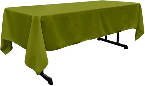 New Creations Fabric & Foam Inc - Mantel rectangular de popelina de poliéster de 60 pulgadas de ancho por 120 pulgadas de largo. (Avocado)