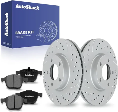Miniatura 11 de AutoShack - Kit de repuesto de rotores de freno delantero con pastillas de freno de cerámica para Mazda 3 2004-2013 2006-2010 2012-2017 Mazda 5 2010