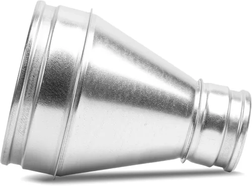 Miniatura 6 de Repa Market Reductor/aumentador de conductos de acero galvanizado de 8 a 4 pulgadas - Adaptador de tubo de ventilación redondo HVAC y sistemas