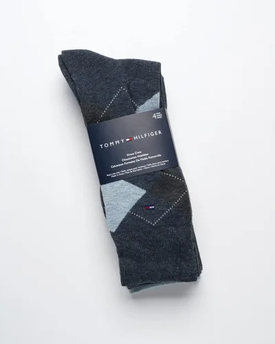 Miniatura 3 de Tommy Hilfiger Men's Reinforced Heel Cotton Dress Socks (4-Pack)