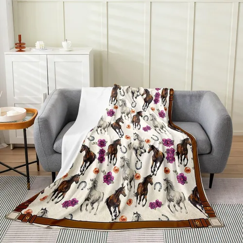 Miniatura 16 de Erosebridal Manta de vaquero occidental de 40 x 50 pulgadas, diseño del desierto americano del salvaje oeste americano, ilustración dibujada a mano