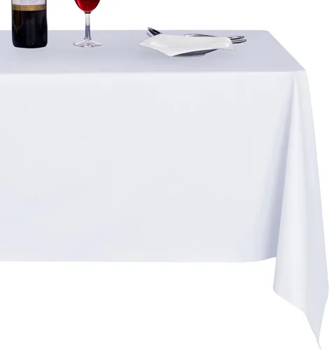 Miniatura 15 de sancua - Mantel rectangular de PVC 100 % impermeable, 54 x 54 pulgadas, vinilo a prueba de aceite, derrames, fácil de limpiar con un paño, para Beige