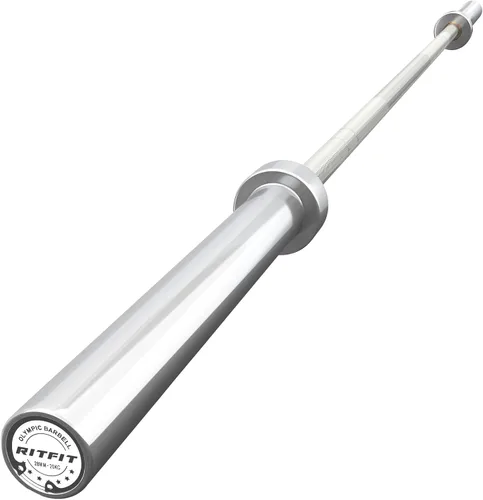 Miniatura 17 de RitFit Elite - Barra olímpica de 7 pies, robusta barra de 45 libras para levantamiento de pesas y levantamiento de potencia, barra olímpica superior