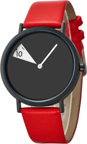 SHENGKE Reloj creativo ultra fino correa casual moda cuarzo minimalista reloj