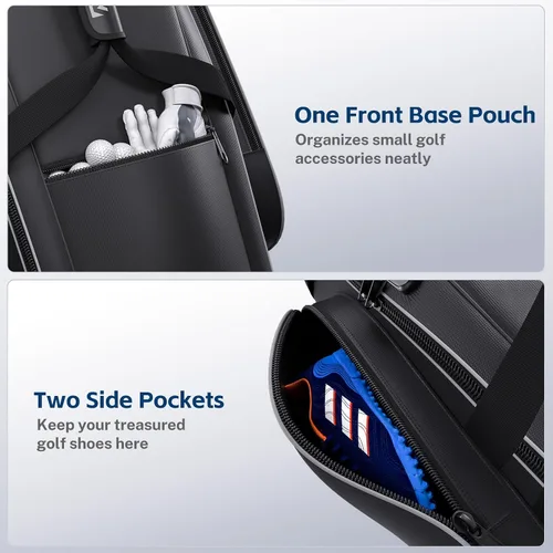 Miniatura 5 de APTY - Bolsa de viaje para palos de golf con funda rígida, con ruedas, acolchada, para equipaje de línea aérea - con cerradura combo integrada
