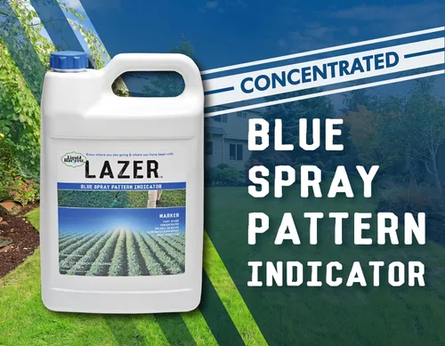 Miniatura 2 de Liquid Harvest Lazer - Indicador de patrón de pulverización concentrado azul, 1 galón (128 onzas) - Tinte en aerosol perfecto para malezas, tinte