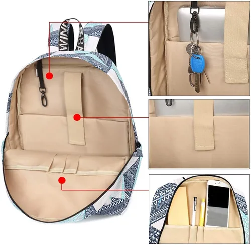 Miniatura 5 de Mygreen - Mochila escolar con bonitos diseños para niños y niñas, 11.5 x 15.7 x 5.1 pulgadas