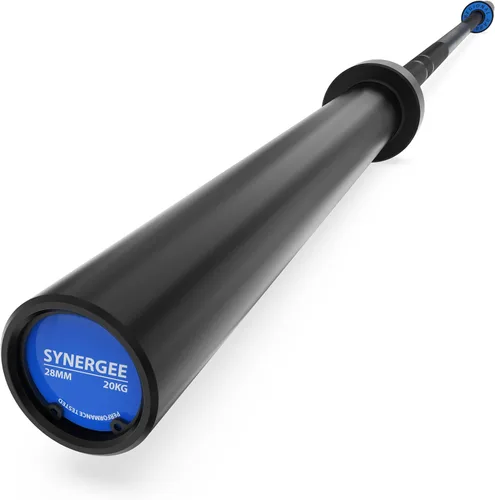 Miniatura 10 de Synergee Regional Olympic 20kg Men’s and 15kg Women’s Hard Chrome & Black Phosphate Barbells. Rated 1500lbs for Weightlifting and Powerlifting.