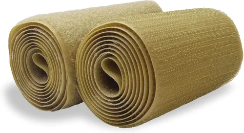 Miniatura 76 de Cinta de gancho y bucle de 4 pulgadas de ancho, verde follaje, para coser, no adhesiva, de 1 yarda de largo, cinta de gancho y bucle de nylon verde