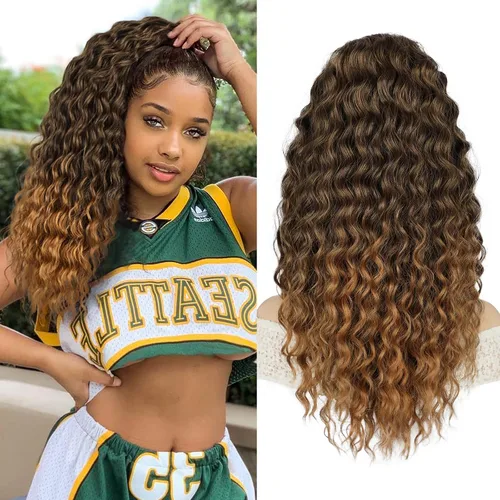 Miniatura 11 de AISI BEAUTY Extensión de cola de caballo rizada, 16 pulgadas, color marrón y negro, extensión de cola de caballo para mujeres negras, extensiones
