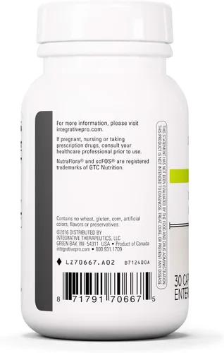 Miniatura 3 de Integrative Therapeutics - Enterogenic Intensive 100 - 100 mil millones UFC Probiótico de alta potencia - Varias cepas para apoyo digestivo - 30
