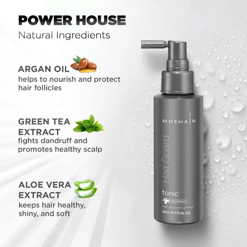 Miniatura 2 de MOEHAIR Tónico capilar Mejora la salud del cuero cabelludo y el cabello Estimula los folículos Tónico voluminizador Infundido con aceite
