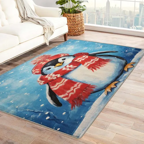 Miniatura 9 de Alfombra de conejo de 2 x 3 pies, bonita alfombra Kawaii para entrada, sala de estar, dormitorio, bonita alfombra de animales, decoración