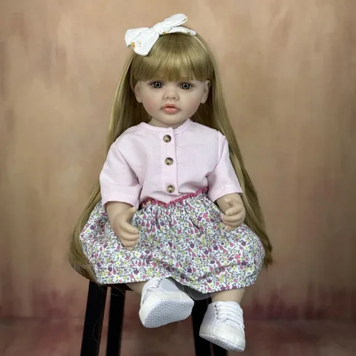Miniatura 9 de 20 pulgadas dormido bebé Reborn 3D pintura piel con venas visibles cuerpo muñeca de tela, vinilo suave juguete de niña recién nacida como un Muñeca