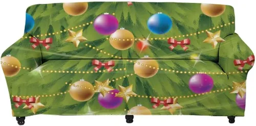 Miniatura 18 de Horeset Snowy Tree - Funda de sofá para 2 cojines, decoración del hogar, funda protectora de muebles para perro, impermeable y lavable Árbol nevado