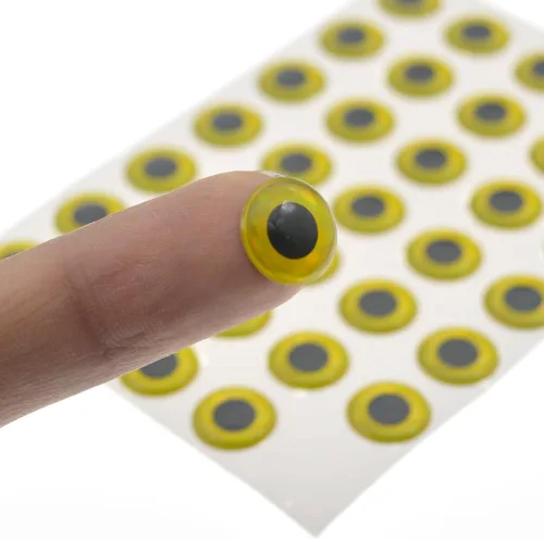 Miniatura 4 de 900pcs Surtido 3D Simulación Láser Señuelo de Pesca Ojos Artificiales Ojos de Pez para Pesca Señuelo 0.315 in 0.394 in 0.472 in Globo ocular redondo