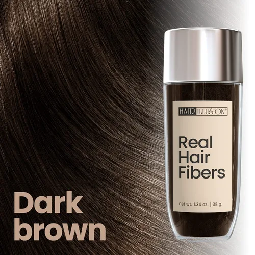 Miniatura 2 de Hair Illusion Kit combinado - Spray de sujeción, botella de fibra capilar de 1.48 onzas, aplicador y optimizador de línea capilar (marrón)