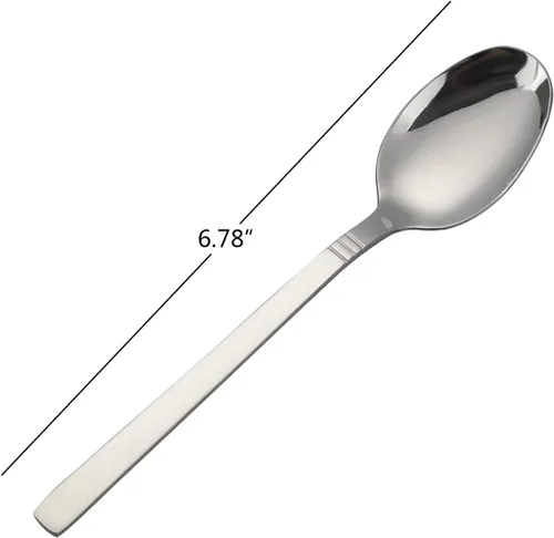 Miniatura 2 de Morcte Cucharas de postre de acero inoxidable, cucharadita de 12 piezas