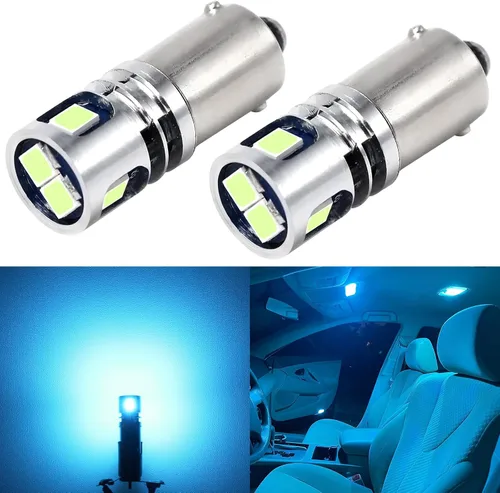 Miniatura 8 de PHINLION BA9S 1889 bombilla LED amarilla ámbar súper brillante 53 57 1895 3893 12929 T4W H5W H10W 12V bombillas LED no polarizadas para lectura