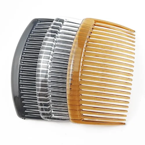 Miniatura 4 de TIHOOD 36 peines laterales de plástico para el cabello, peine giratorio francés con 23 dientes, pinzas de pelo fino, peines decorativos