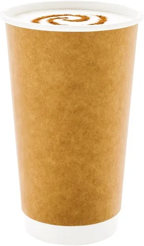 Miniatura 8 de Restaurantware Tazas de café de papel de 4 onzas, 25 tazas de papel desechables de doble pared, a prueba de fugas, reciclables, tazas calientes