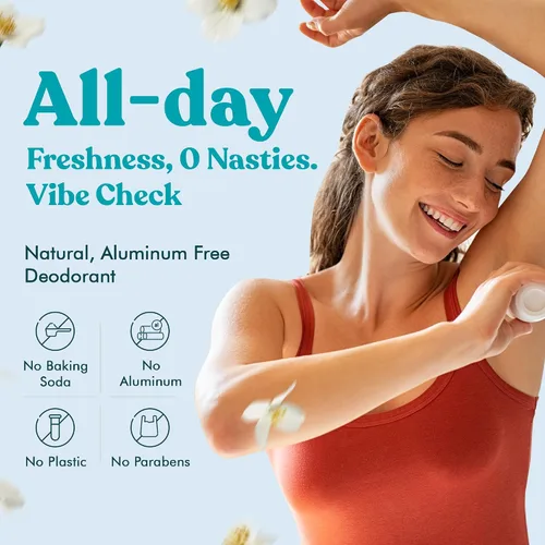 Miniatura 2 de Vibe - Desodorante natural sin aluminio para mujeres y hombres, control de olores de larga duración con aceite de coco orgánico y cera de abejas