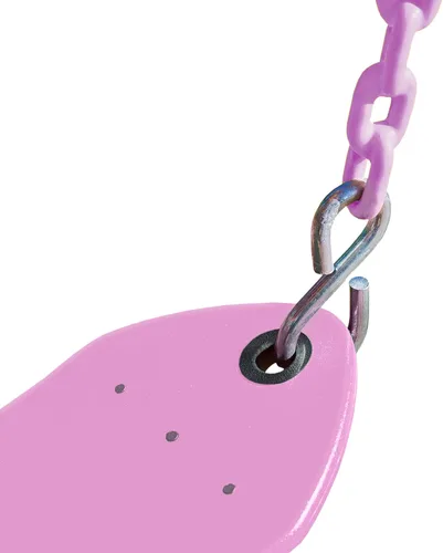 Miniatura 4 de Gorilla Playsets 04-0002-PK/PK Cinturón oscilante de lujo con cadenas recubiertas - Algodón de azúcar con cadenas rosadas