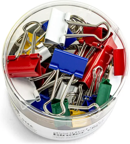 Miniatura 7 de OfficemateOIC Clips para carpeta, varios colores y tamaños, 30 clips por envase (31026)