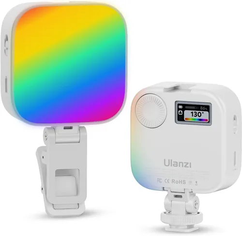 Miniatura 8 de ULANZI VL49 Luces de Video RGB, Luz de Cámara LED 360° Color Completo Iluminación de Fotografía Portátil con 3 Zapatas Frías, 2000mAh Recargable CRI