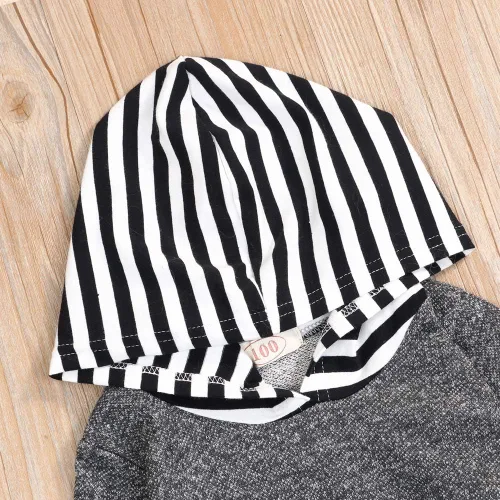 Miniatura 3 de Conjunto de sudadera con capucha para bebés y niños con diseño de dinosaurio de manga larga con capucha y pantalones