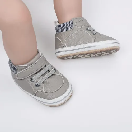 Miniatura 35 de COSANKIM Zapatos deportivos para bebé niño y niña, zapatos de tobillo altos, antideslizantes, suela suave, zapatos de cuna para niños pequeños