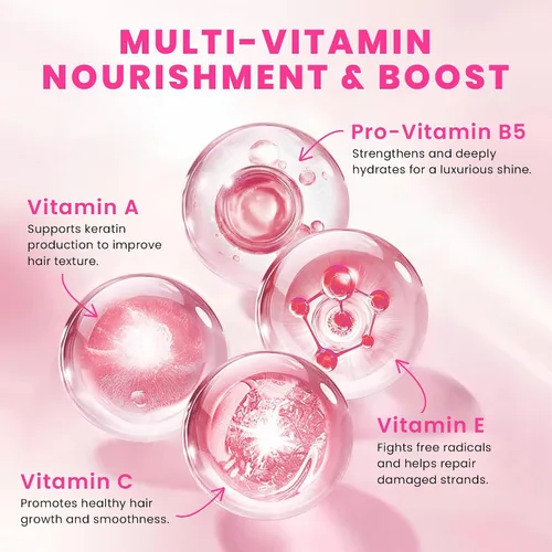 Miniatura 4 de Bali Secret Hussell - Suero para el cabello, sin enjuague con aceites de argán, macadamia y aguacate, vitaminas A, E, Pro B5, acondicionador