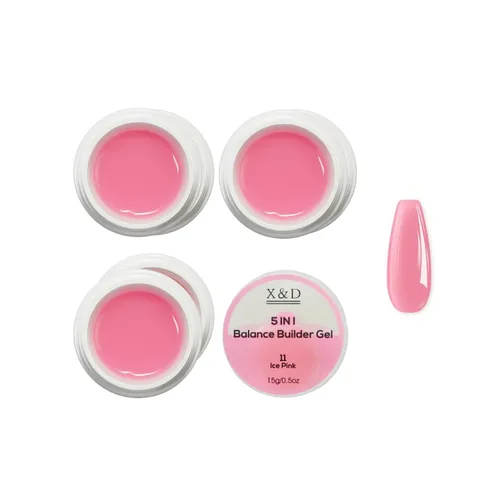 Miniatura 21 de X&D Kit de uñas de poligel, 3 piezas de gel de uñas de gel natural transparente, kit de gel de uñas de secado rápido, juego de gel de uñas