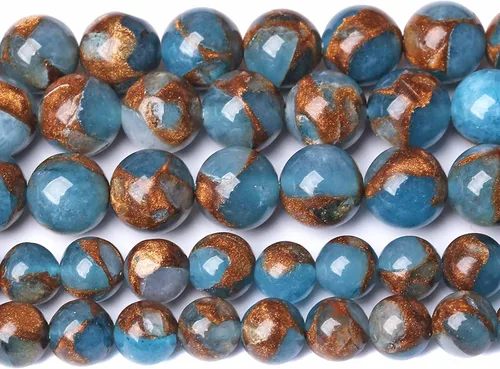 Miniatura 103 de 88 cuentas de cuarzo rutilado dorado de piedra natural de 4MM (5/32 de pulgada), gemas de grado 2A, cristal semiprecioso de actinolita, cuentas