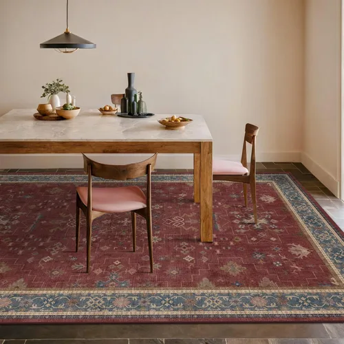 Miniatura 58 de Alfombra Boho Negra para Sala de Estar - Alfombra de Área Lavable de 10x14 Pies, Alfombras de Comedor para Debajo de la Mesa, Alfombra Suave de Pelo