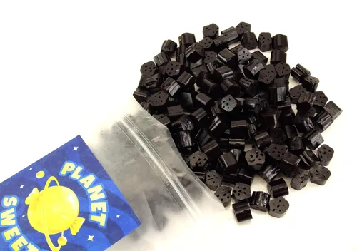 Miniatura 2 de Planet Sweets Bocados de regaliz negro, 1.5 libras, caramelos masticables clásicos a granel