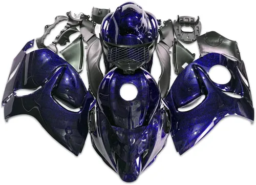 Miniatura 13 de Carenado completo blanco negro para Suzuki 2008-2019 GSXR 1300 Hayabusa Gen2 inyección ABS plástico Carrocería juego de carrocería del mercado de 12