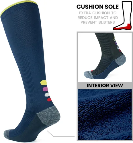Miniatura 37 de GoWith Compression Socks for Men & Women, Cushioned 20-30 mmHg Graduated Compression Running Socks, Athletic Knee High Socks