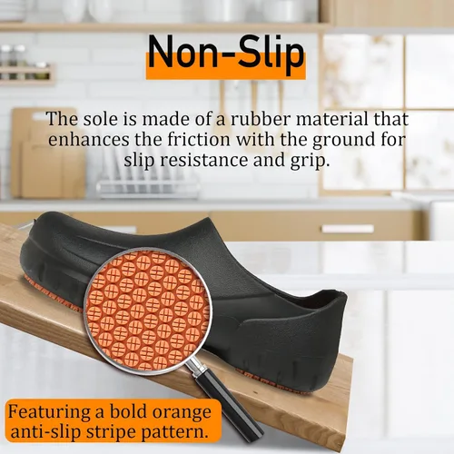 Miniatura 2 de Zapatos de chef para hombre, zapatos para cocina, zapatos de trabajo antideslizantes para mujer, zuecos cómodos para enfermera, zapatos de cocodrilo