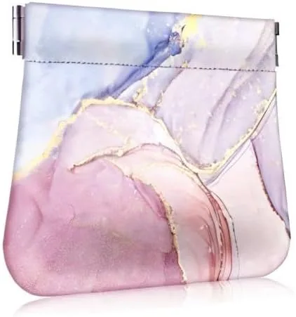 Miniatura 9 de Fintie - Monedero de piel sintética para monedas para mujeres y niñas, Rosa de mármol, Moda