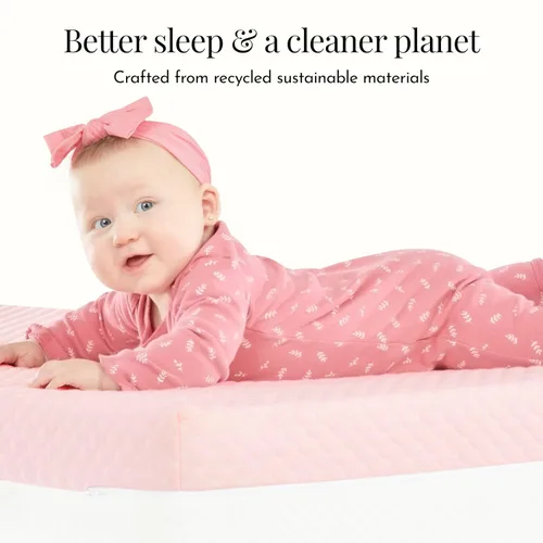 Miniatura 5 de Dream On Me Pure Zen - Colchón 2 en 1 para cuna y niño pequeño, certificado Greenguard Gold y BSA, capa de cobre con infusión de cobre, funda Blanco