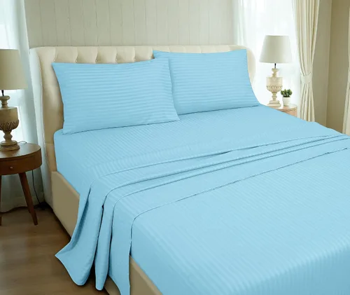 Miniatura 5 de ROYALE LINENS Juego de sábanas individuales de 3 piezas, microfibra suave cepillada de 1800, 1 sábana bajera, 1 sábana encimera, 1 funda