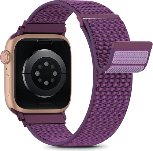 Miniatura 17 de Nylon Loop Sport Band Compatible with Apple Watch Bands 38mm 40mm 41mm 42mm for Women Men, iWatch Wrist Straps for Se, Series 11 10 9 8 7